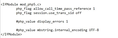 Правила необходимо заключать в блок <IfModule> Правила необходимо заключать в блок <IfModule>